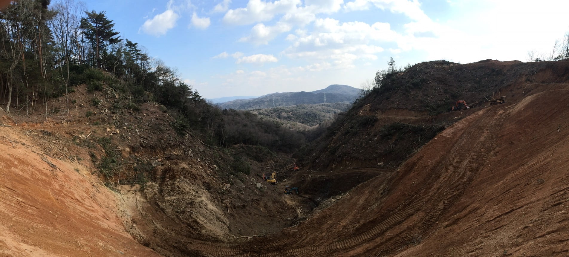 兵庫県相生市 大規模伐採の画像